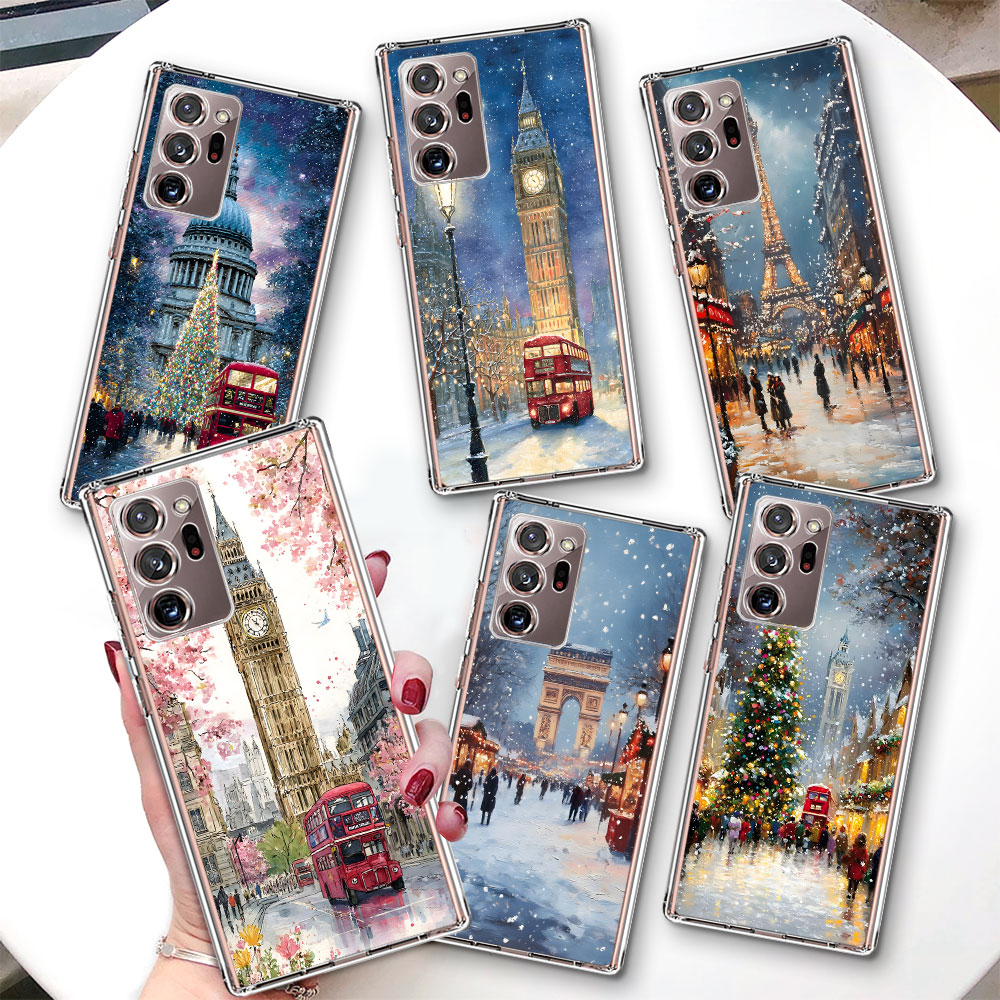 Phone Cases London - 런던 겨울 크리스마스 케이스 삼성 갤럭시