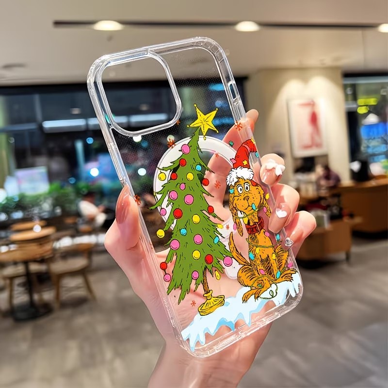 Phone Cases Xr Iphone - 강아지 테마 크리스마스 파티 투명 폰