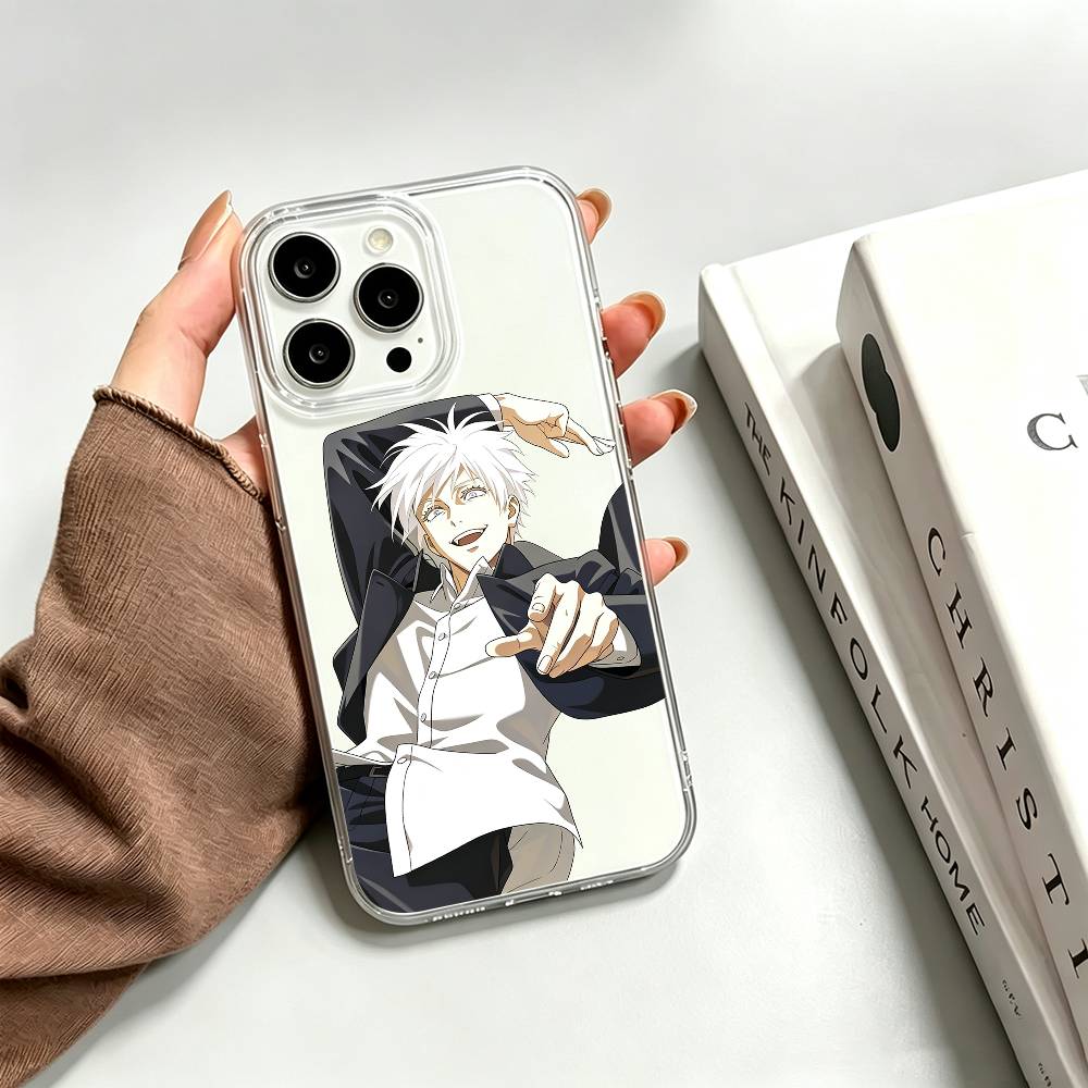주술회전 고죠 사토루 휴대폰 케이스, 투명 실리콘 재질 - Phone Cases Jujutsu Kaisen 리뷰 및 가격
