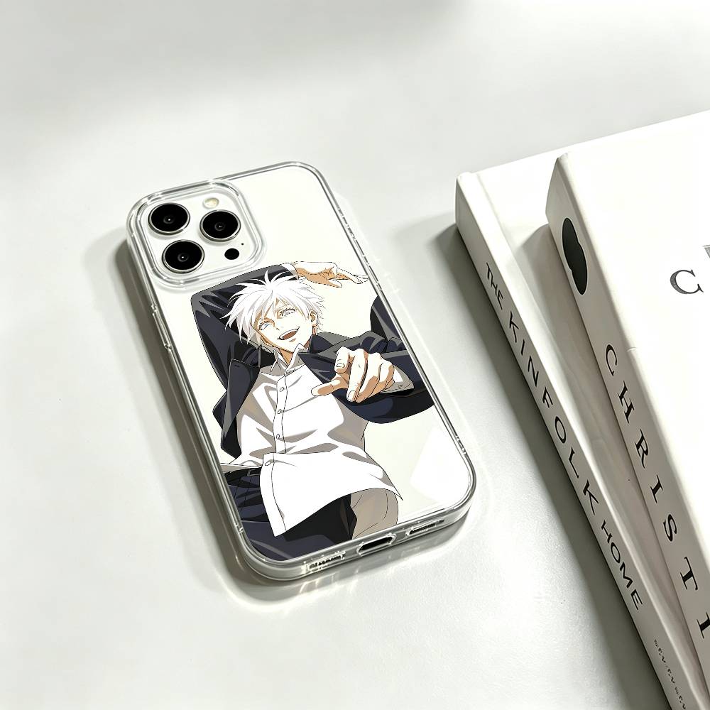 주술회전 고죠 사토루 휴대폰 케이스, 투명 실리콘 재질 - Phone Cases Jujutsu Kaisen 리뷰 및 가격
