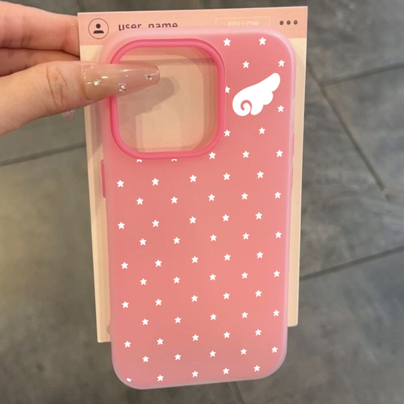 귀여운 한국 미학 스타 엔젤 날개 2IN1 폰 케이스  - Phone Cases Xiaomi 15 리뷰 및 가격
