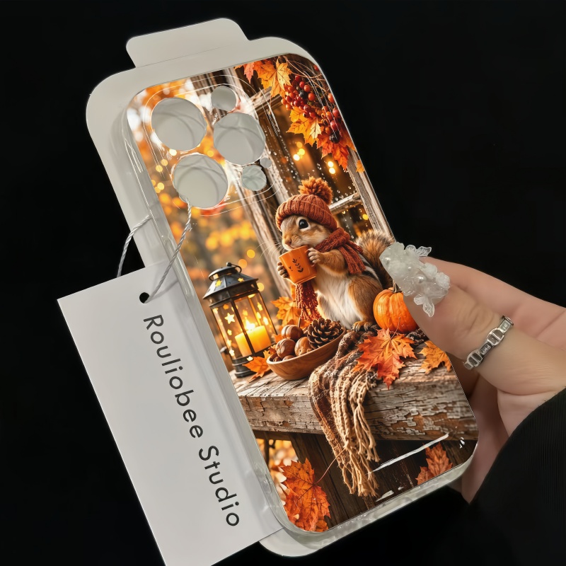 만화 동물 다람쥐 실리콘 폰 케이스 아이폰 15 16  - Phone Cases Iphone 13 리뷰 및 가격