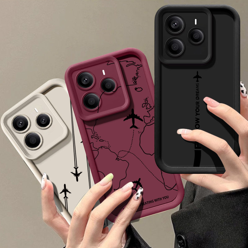 항공기 경로 패턴 TPU 폰 케이스 샤오미 레드미 노트 - Phone Cases Xiaomi 15 리뷰 및 가격